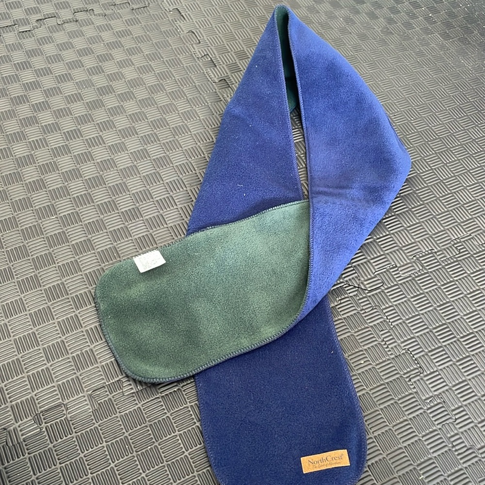 North Crest blue and green scarf